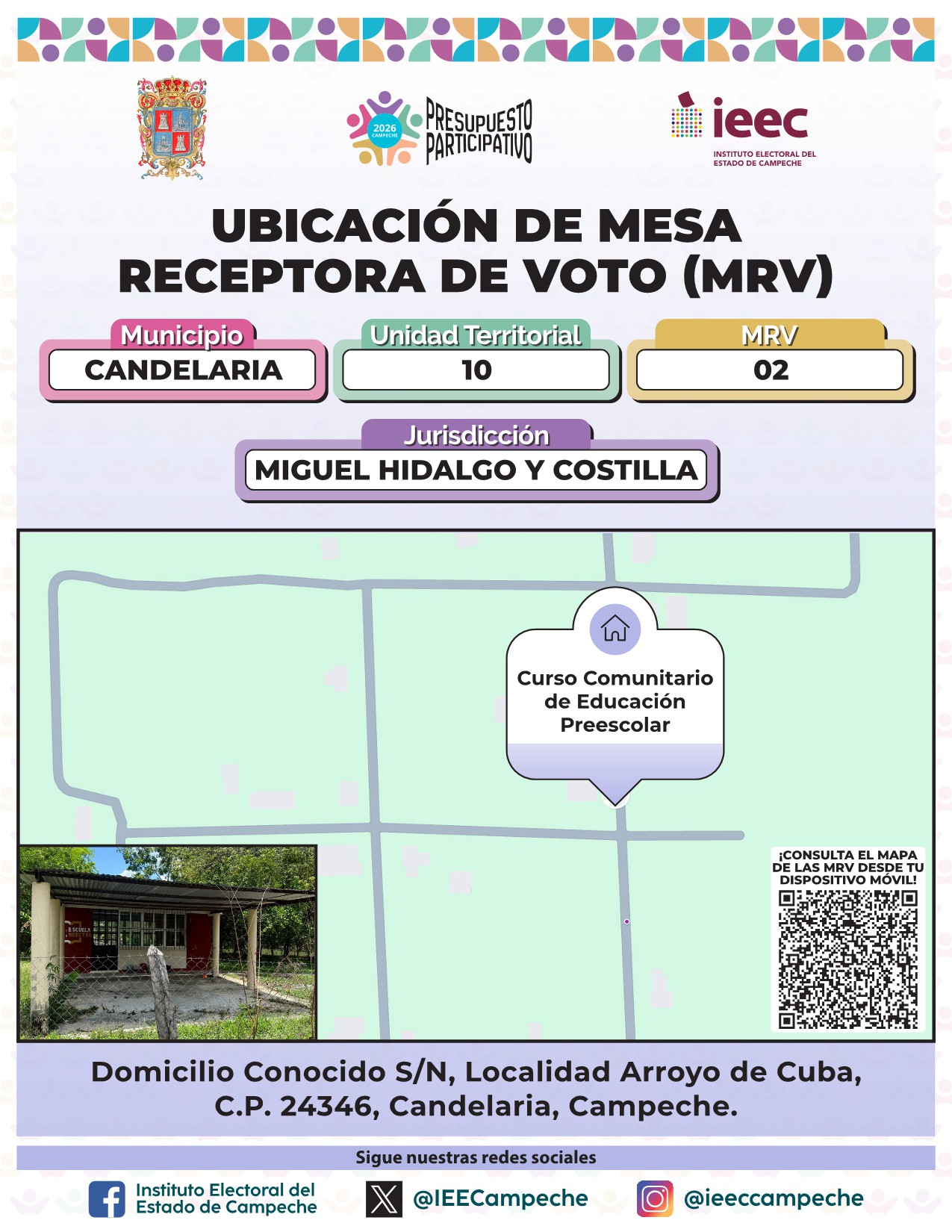 Ubicación de Mesas Candelaria 2